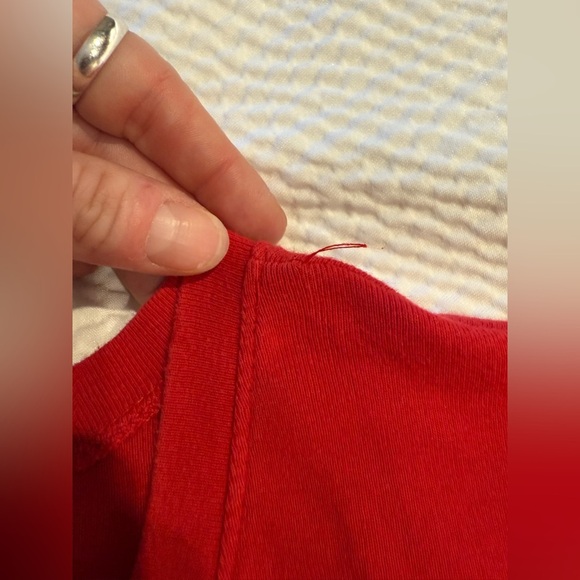 Harley Davidson Red V neck Shirt, Size XL - Picture 5 of 7